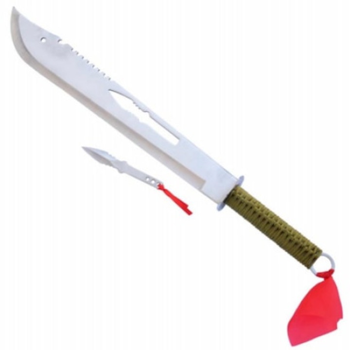 Machete készlet 65cm, Dobókés célba + szállítóhüvely
