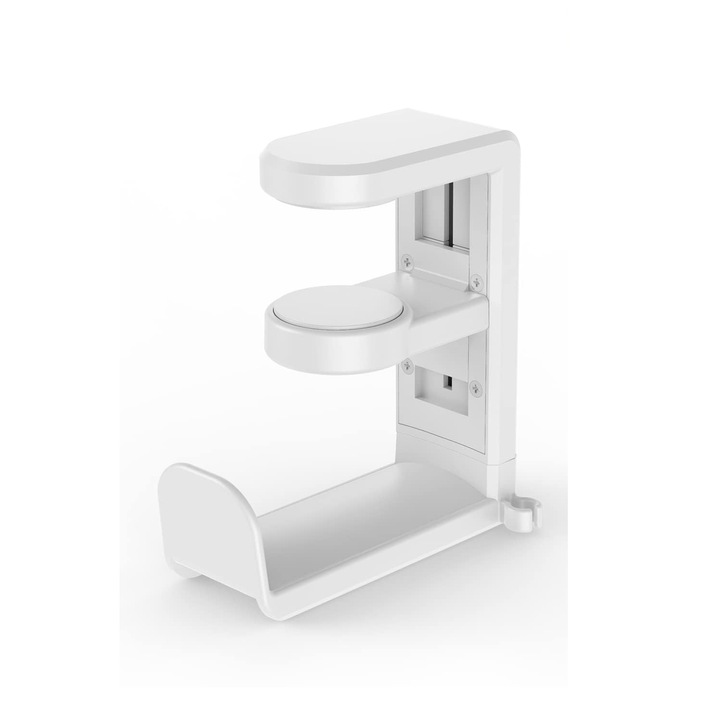 Fejhallgató állvány, asztali tartó, kompakt, JENUOS®, fehér