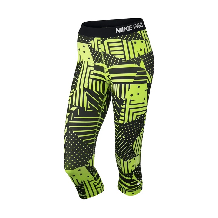 Női Nike PRO harisnyanadrág, neonsárga, XS