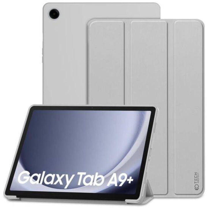 Samsung Galaxy Tab A9 Plus Tech-Protect intelligens tok burkolata szürke