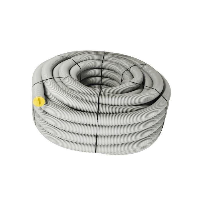 Tub, FRANKISCHE, profi-air classic, alb, gri sau negru, DN 90, 50 m / colac, gri