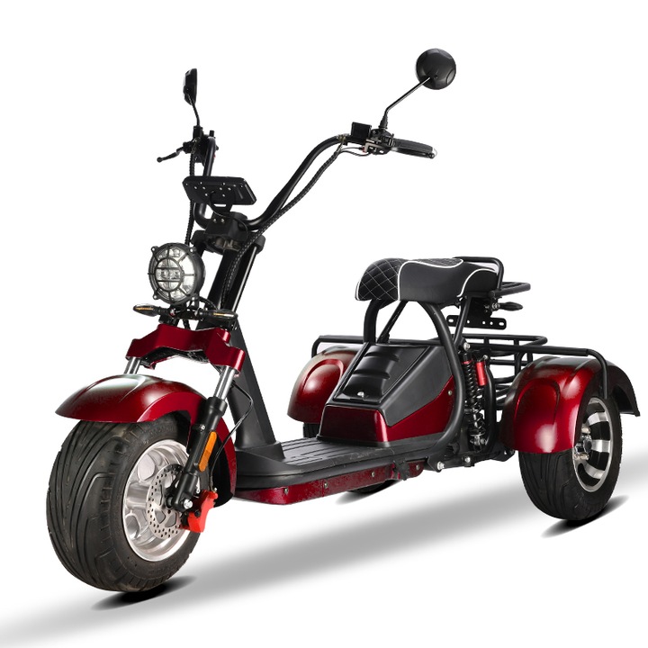 Elektromos robogó, HM3.0 modell, 2000 W-os motor, 12Ah akkumulátor, piros
