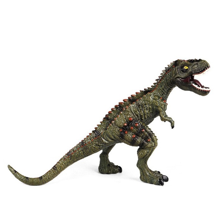 Dinoszaurusz figura, Jormftte, Tyrannosaurus rex, PVC, zöld