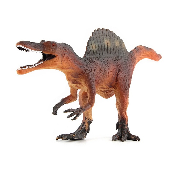 Dinoszaurusz figura, Jormftte, Spinosaurus, PVC, sárga/narancs