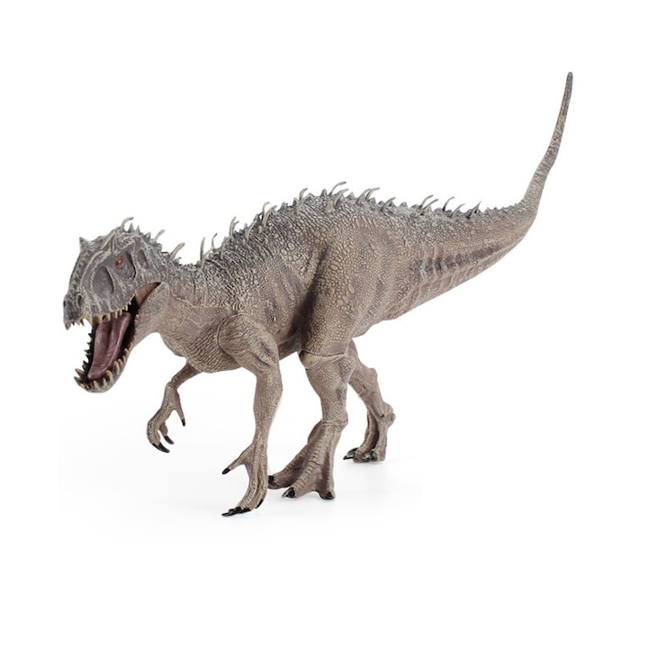 Figurina dinozaur, Jormftte, Indominus Rex, PVC, Gri