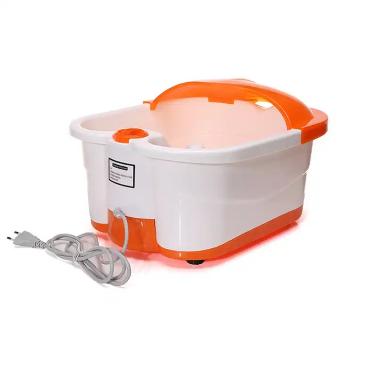 Aparat hidromasaj picioare, alb/portocaliu, 4.5L, 300W