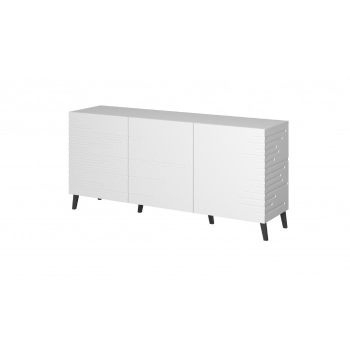 Comoda NOVA, Cama Meble, MDF, 155x40x72 cm, Alb mat