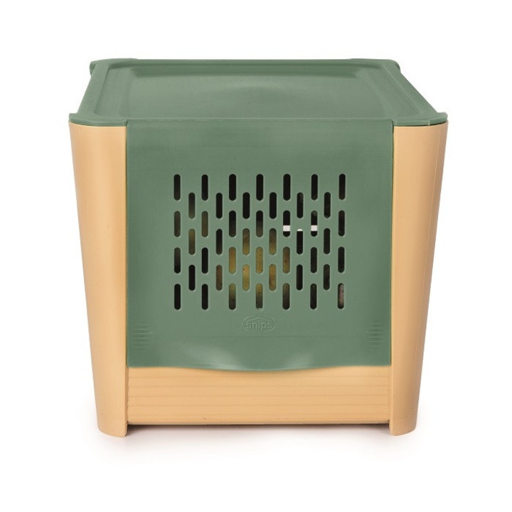 Cutie de depozitare din plastic pentru legume cu capac