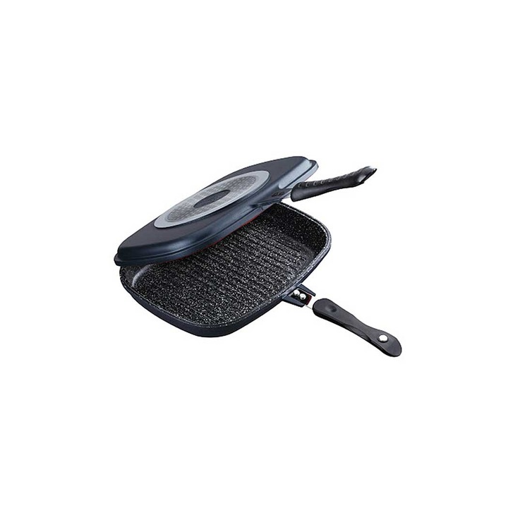 Tigaie Dubla Grill, Cheffinger, CF-DG 32 cm, Invelis De Marmura, Scop®