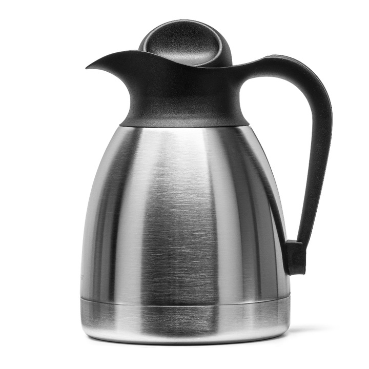 Termos din otel de conferinta cu capac cu surub, 1 litru, FORGAST FG05813