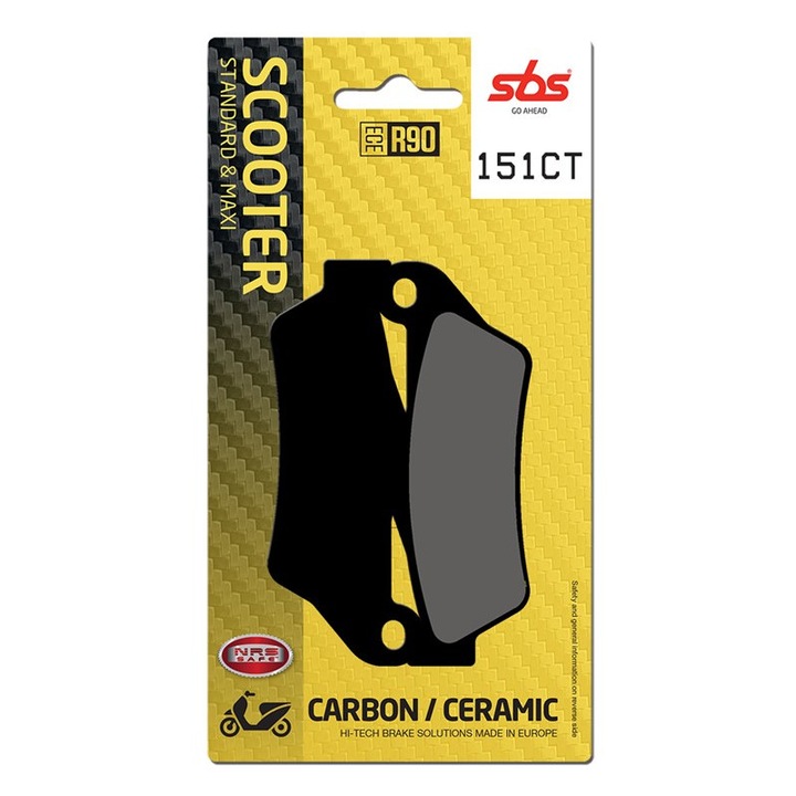 Placute frana scuter, SBS 151CT - carbon / ceramic