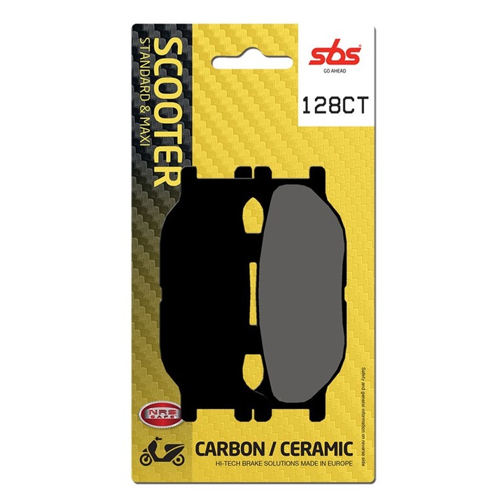 Placute frana scuter, SBS 128CT - carbon / ceramic