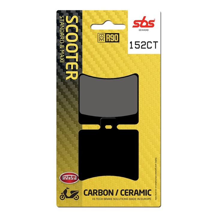 Placute frana scuter, SBS 152CT - carbon / ceramic