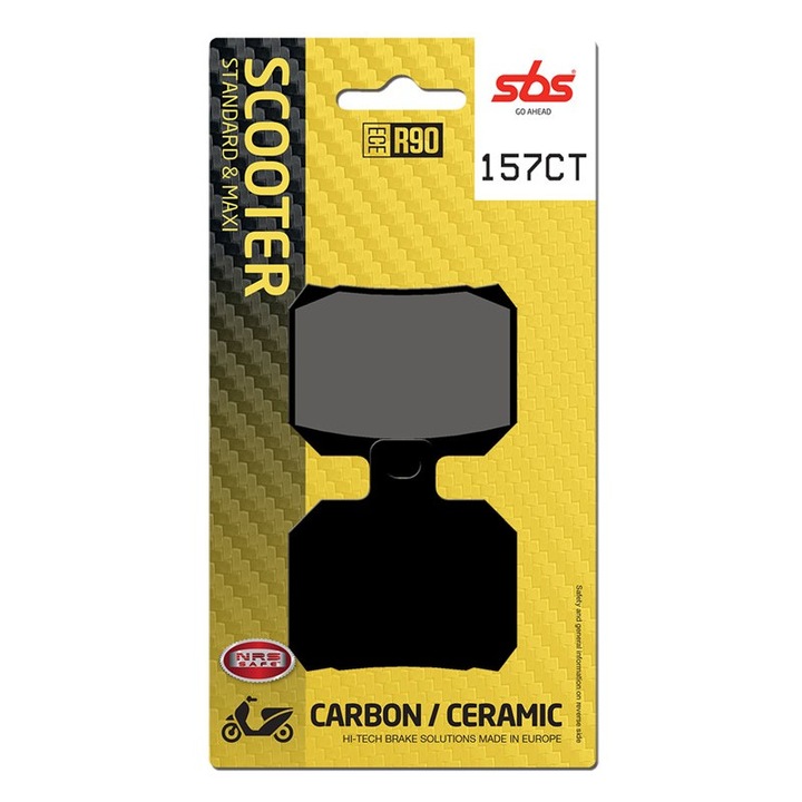 Placute frana scuter, SBS 157CT - carbon / ceramic