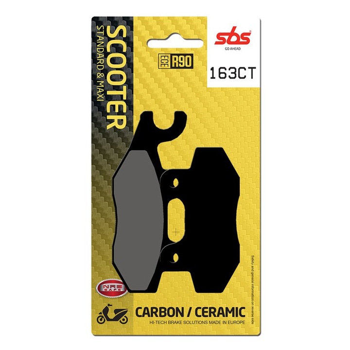Placute frana scuter, SBS 163CT - carbon / ceramic
