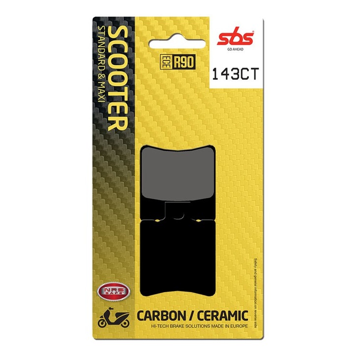 Placute frana scuter, SBS 143CT - carbon / ceramic