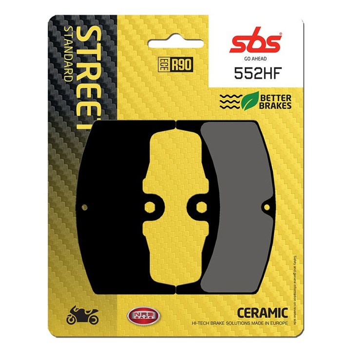 Set 2 bucati placute frana moto, SBS 552HF - ceramic
