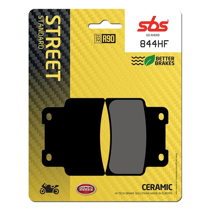 Set 2 bucati placute frana moto, SBS 844HF - ceramic