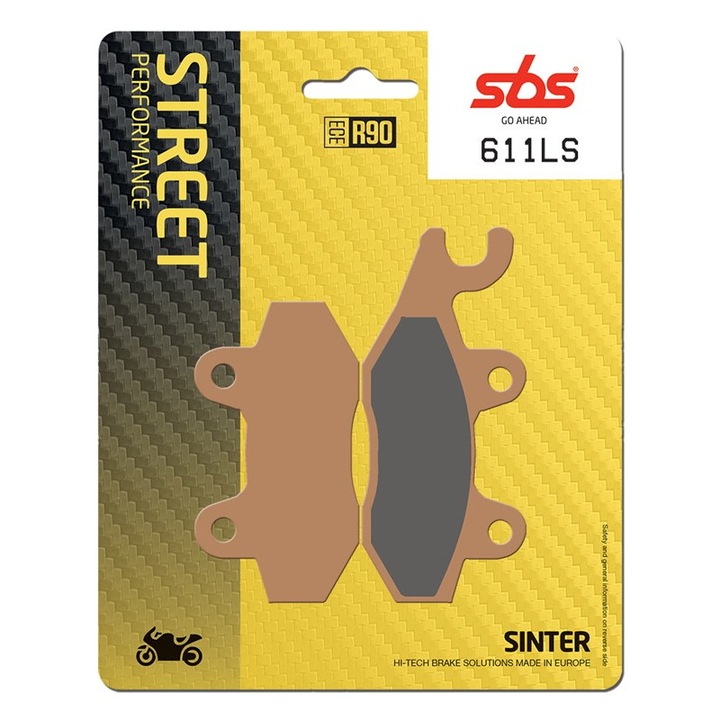 Set 2 bucati placute frana moto, SBS 611LS - sinter