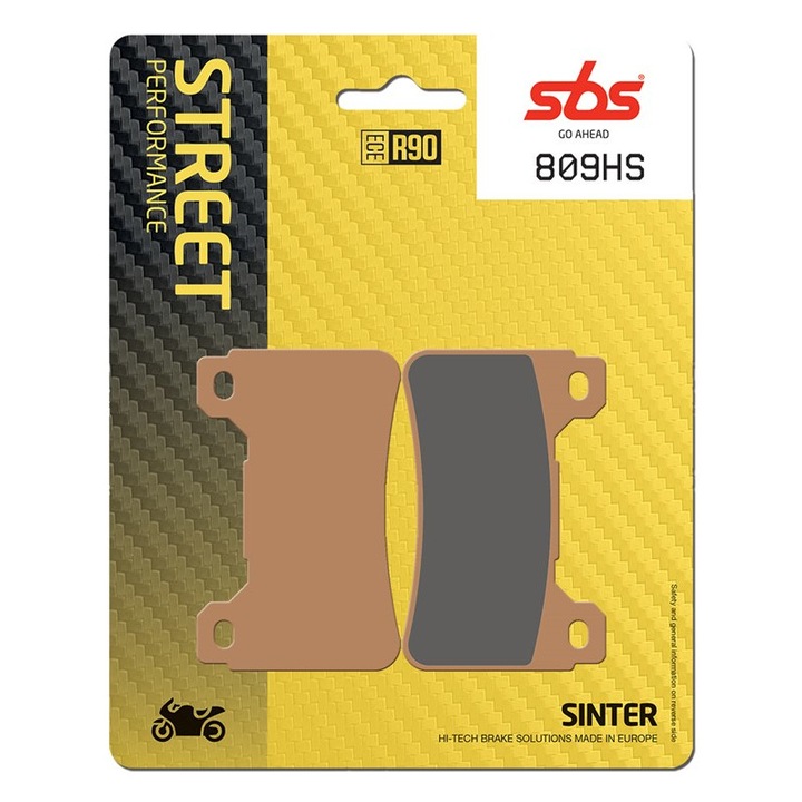 Set 2 bucati placute frana moto, SBS 809HS - sinter