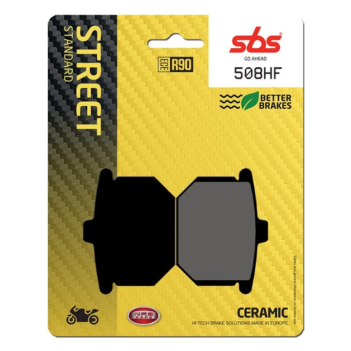 Set 2 bucati placute frana moto, SBS 508HF - ceramic
