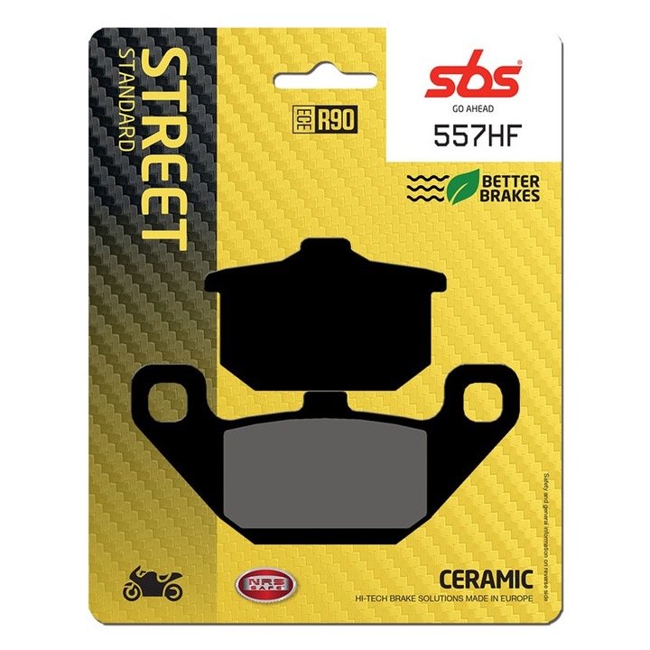Set 2 bucati placute frana moto, SBS 557HF - ceramic