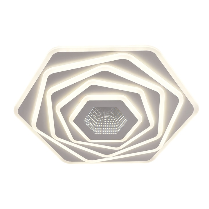 Mennyezeti lámpa Infinity LED 100W 3CCT távirányítóval, fehér, Erste