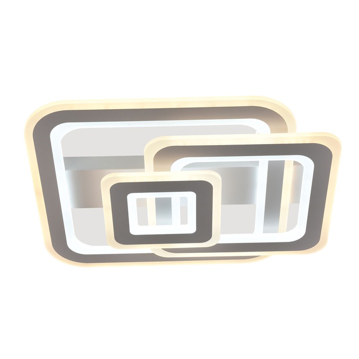 Плафон Mera LED 136W 3CCT с дистанционно, бял, Erste