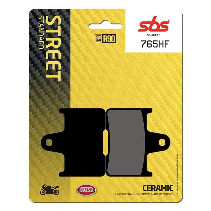 Set 2 bucati placute frana moto, SBS 765HF - ceramic