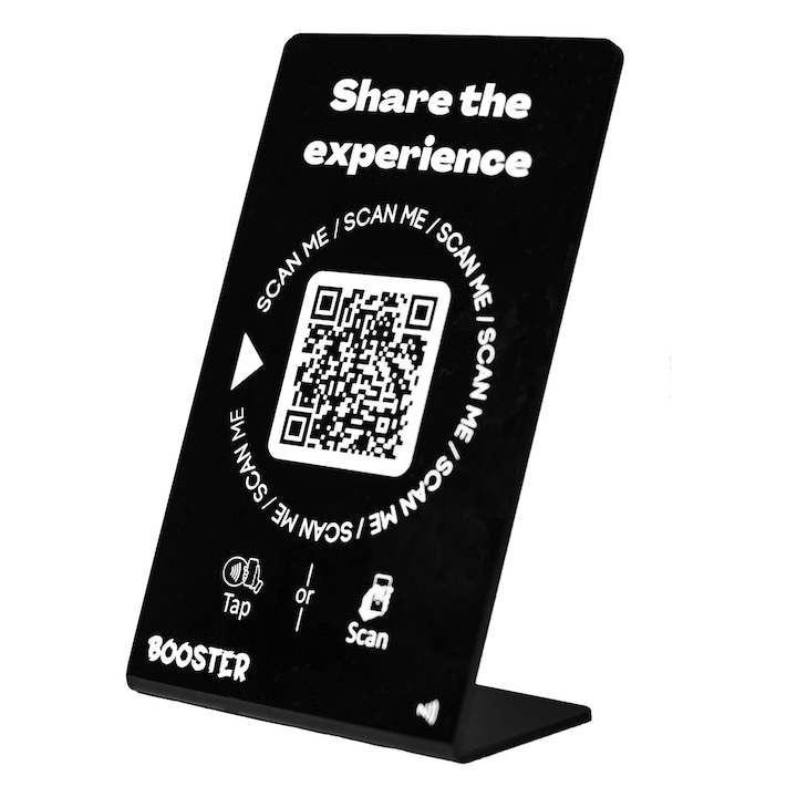 Stand NFC pentru Recenzii Google, Negru