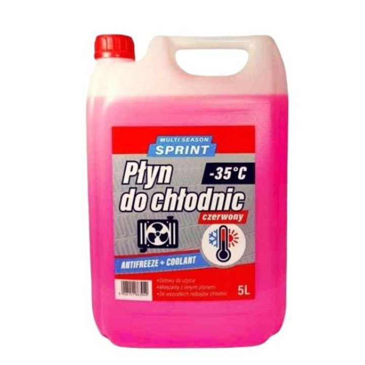 Több évszakos hűtőfolyadék -35C, Multicolor, 5l