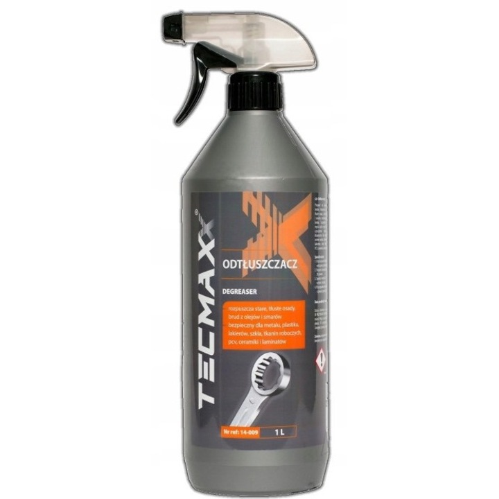 Tecmaxx autófertőtlenítő, 1L, spray, zsíros szennyeződések eltávolítására