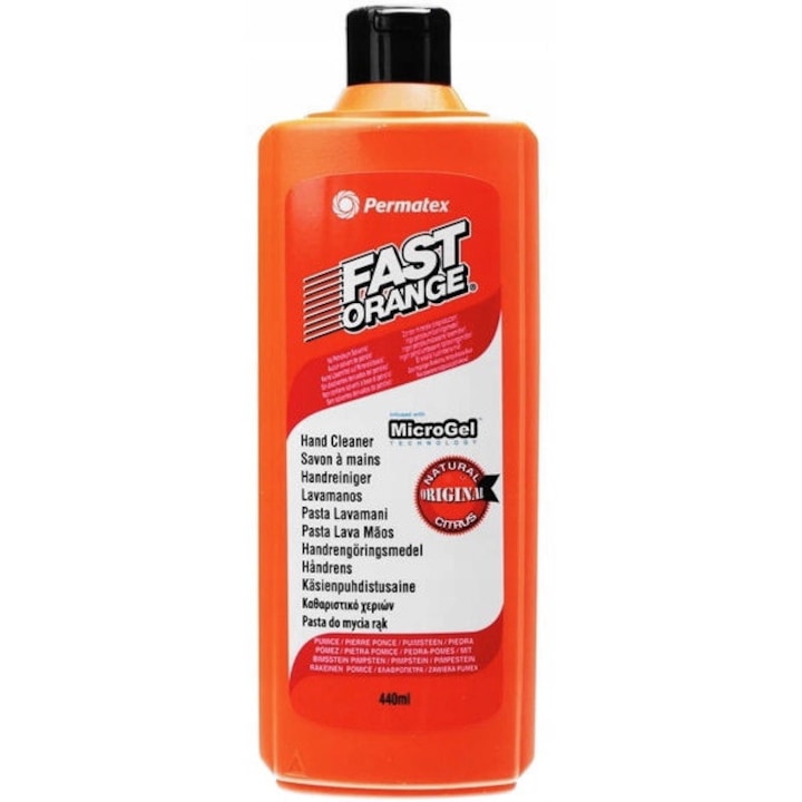 Tisztító oldat nagyon szennyezett kézre, Permatex, Ipari gyárak számára, 440 ml