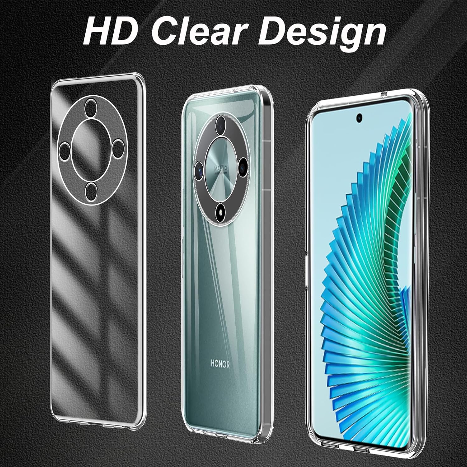 Husa pentru Honor Magic 6 Lite 5G Slim Anti-Shock 1.5mm, Aiyando, Transparent