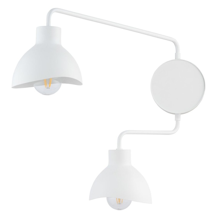 Aplica perete, Sigma, Otel, Alb, E27