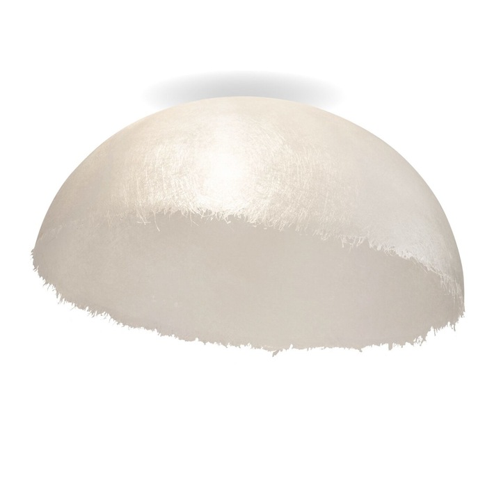 Sigma félkör alakú mennyezeti lámpa, Gyanta, 90 cm, Fehér