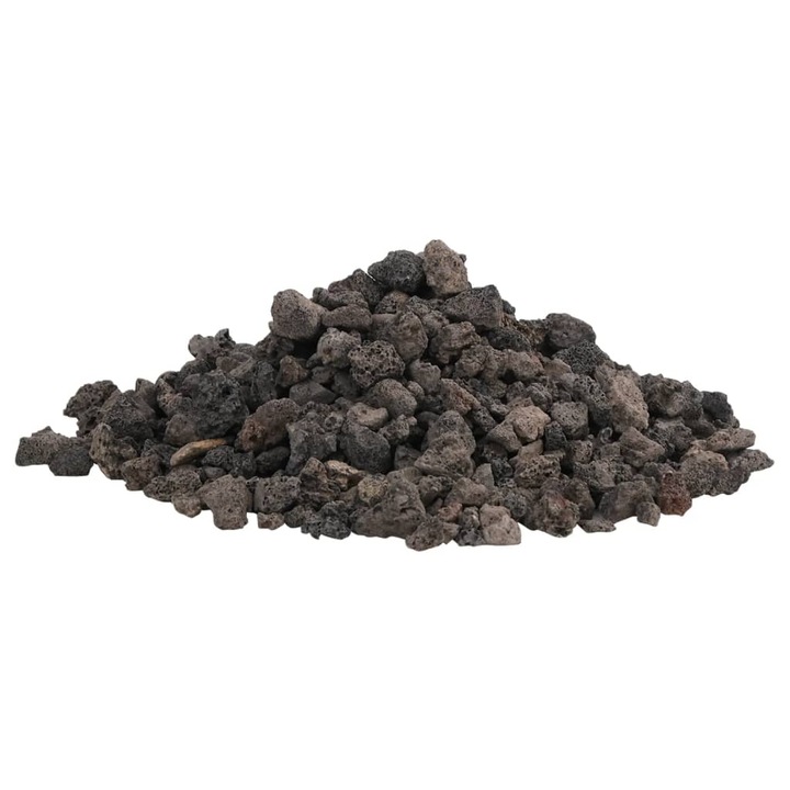 VidaXL вулканични камъни, 10 кг, черни, 1-2 см