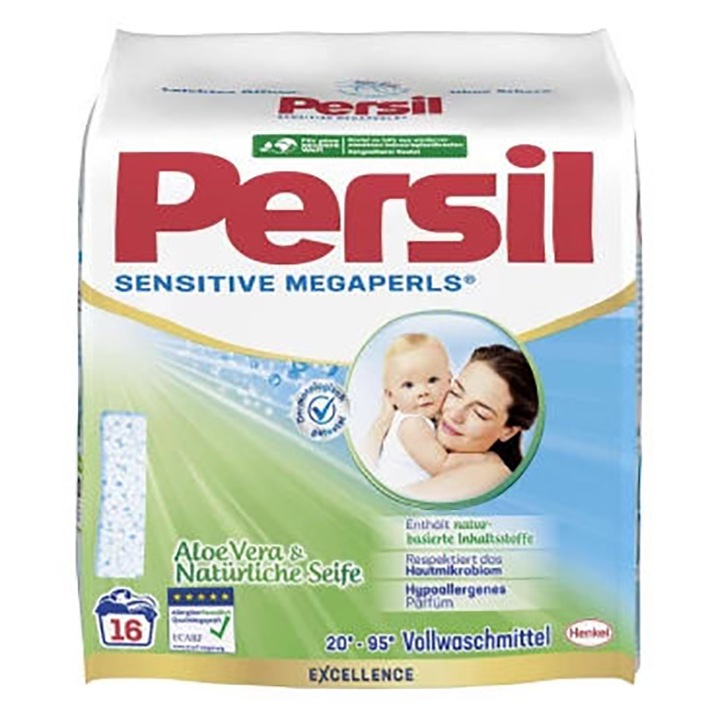 Persil Sensitive MegaPearls mosószer, aloe vera és természetes szappan, 16 mosás