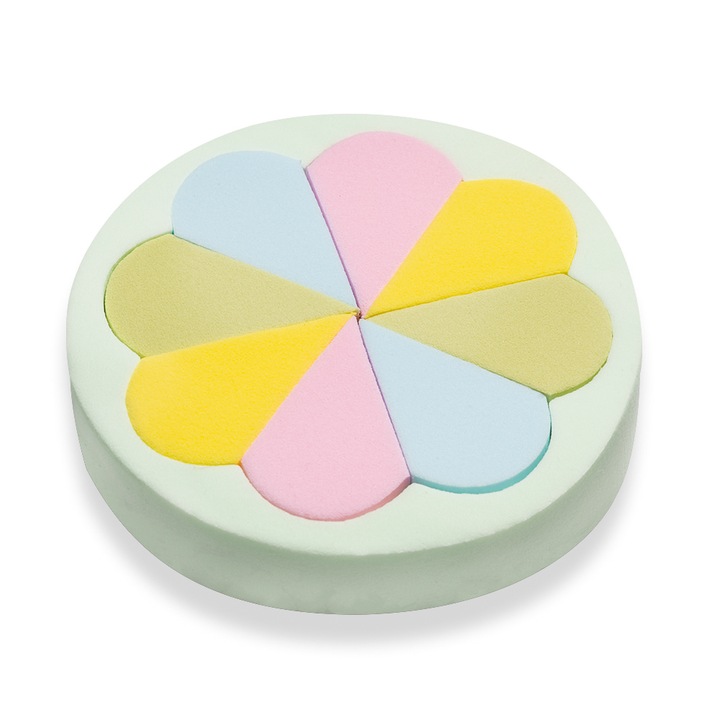 Комплект козметични гъби сърце от 8 бр