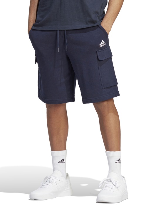 adidas Sportswear, Памучни карго бермуди Essentials, Тъмносин