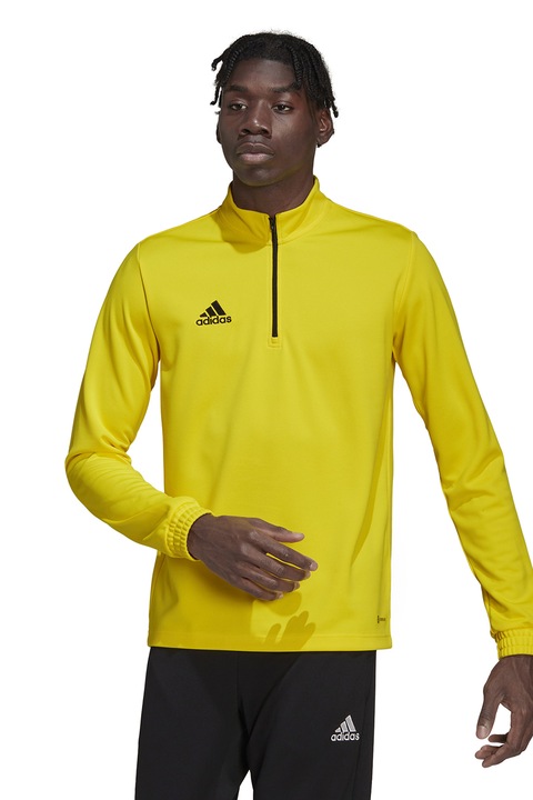 adidas Performance, Футболен суитшърт Entrada 22 с къс цип, Жълт