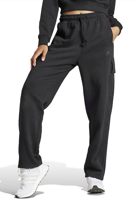 adidas Sportswear, Спортен карго панталон с висока талия, Черен