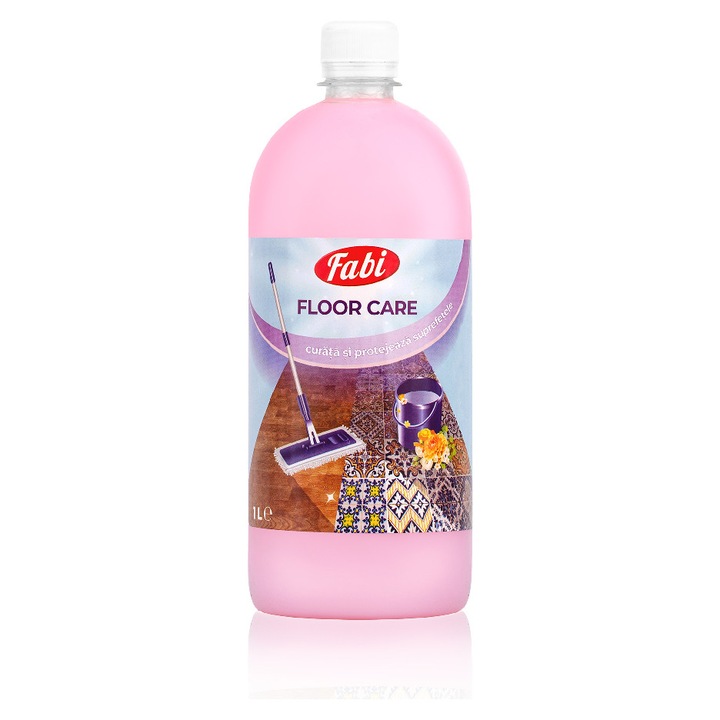 Detergent pardoseli Floor Care, Fabi, 1L, rezistenta superioara impotriva alcoolului si a apei