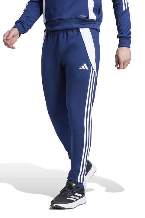 adidas Performance, TIRO24 hosszú futballnadrág, Sötétkék/Fehér