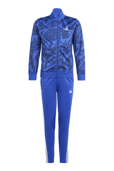adidas Sportswear, Trening cu imprimeu grafic, Albastru royal