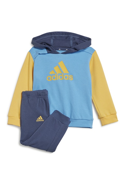 adidas Sportswear, Trening cu gluga Essentials, Galben sofran/Albastru