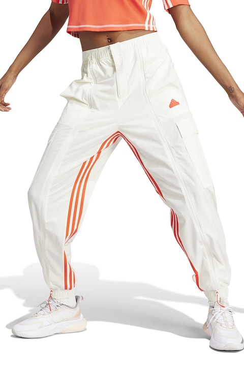 adidas Sportswear, Спортен панталон карго Dance, Бял/Корал