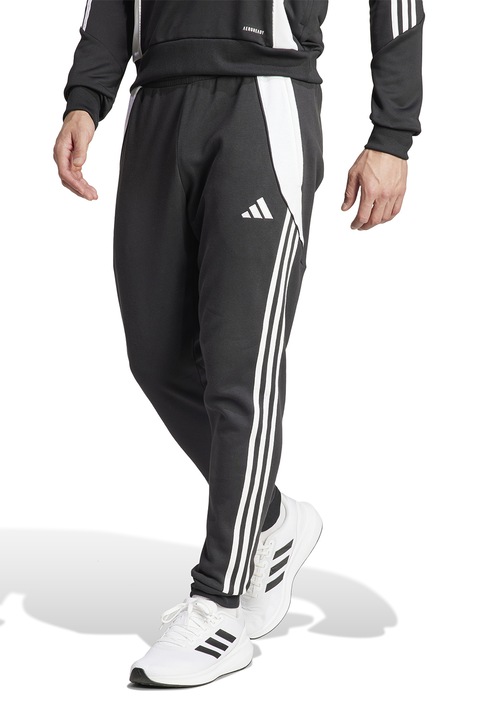 adidas Performance, Pantaloni Tiro 24 pentru fotbal, Alb/Negru