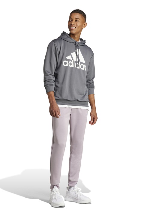 adidas Sportswear, Спортен екип с лого, Светло сив/Пепеляво сиво