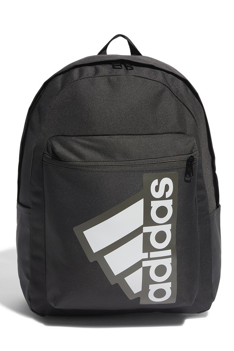 adidas Performance, Rucsac cu imprimeu logo Classic, Negru, Alb